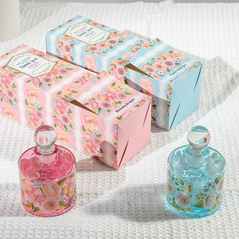 Anyák napi elegáns kerek üvegüveges náddiffúzor