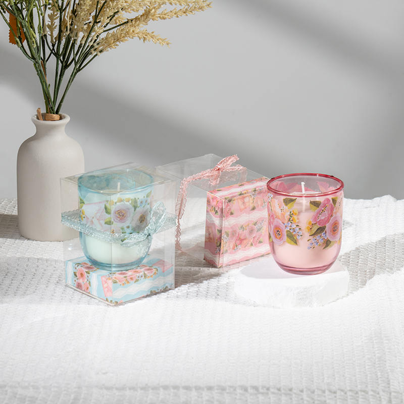 Anyáknapi kerek üvegpohár illatgyertyák-Eco szójagyertya gyártó