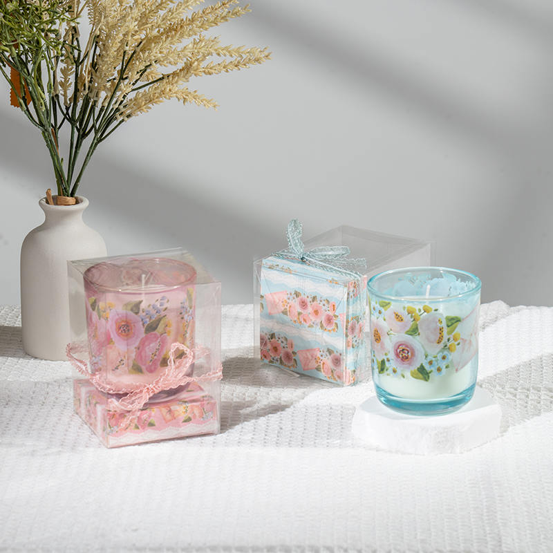 Anyáknapi kerek üvegpohár illatgyertyák-Eco szójagyertya gyártó