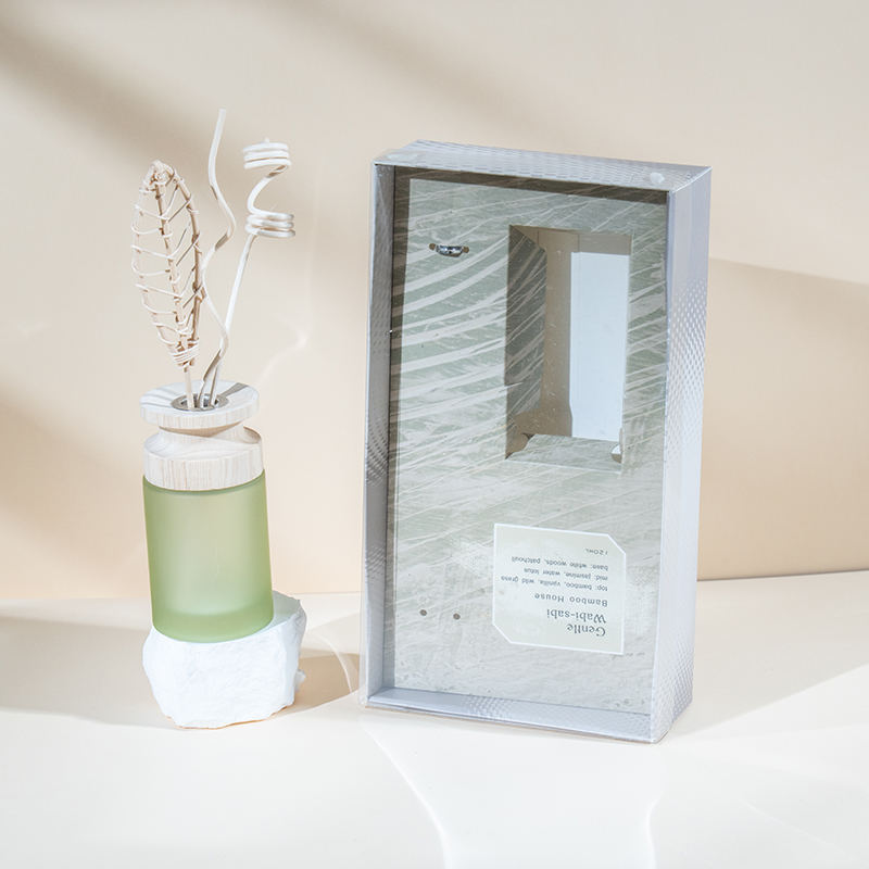 Magas hengeres üveg lombik prémium nád diffúzor fa bot-aroma diffúzor eladóval