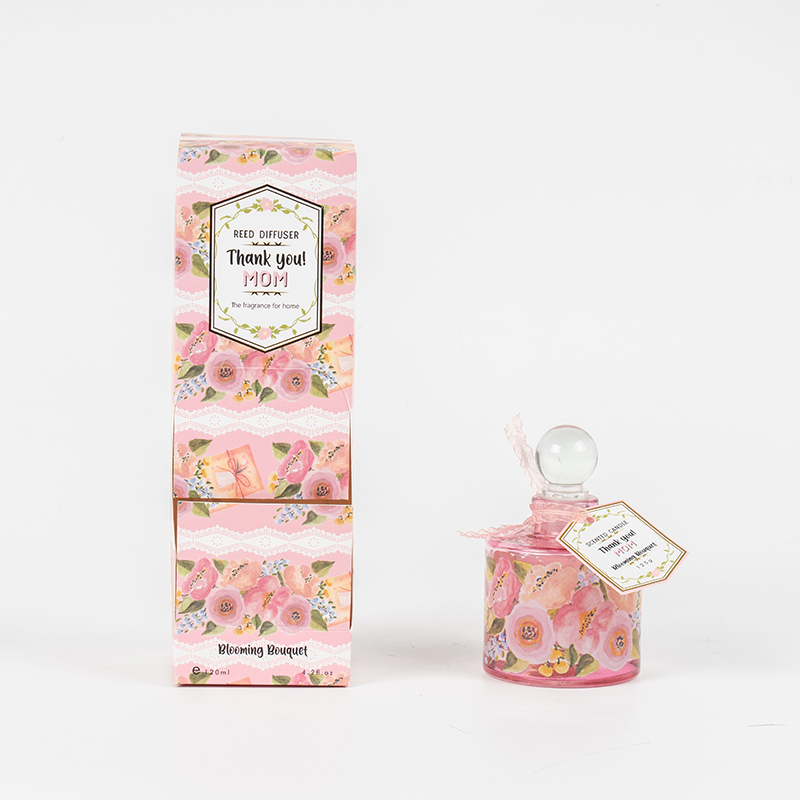 Anyák napi elegáns kerek üvegüveges náddiffúzor