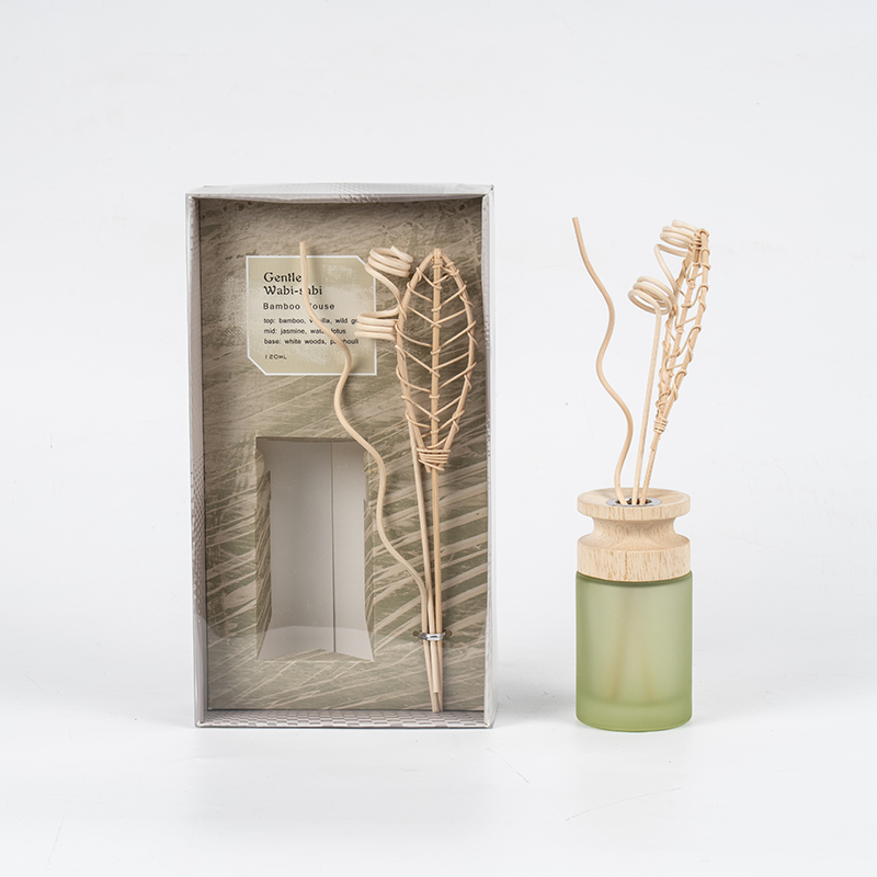 Magas hengeres üveg lombik prémium nád diffúzor fa bot-aroma diffúzor eladóval